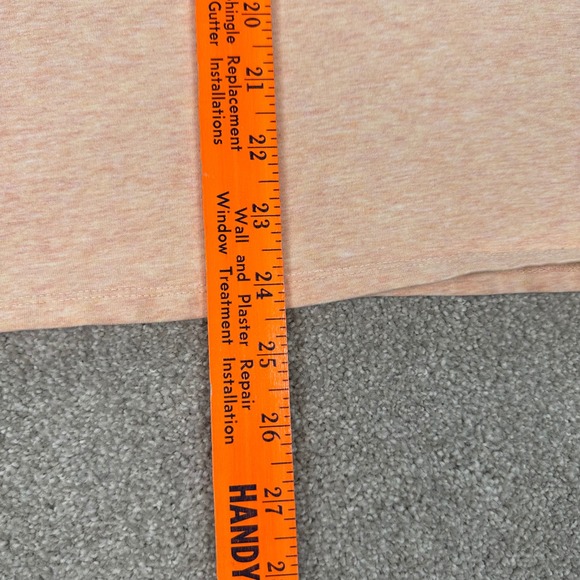 J.Jill Essential Turtleneck Top Long Sleeve Cotton Blend XL Peach Ruched Shirt‎ - Picture 8 of 10